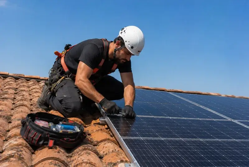 Maintenance et monitoring de panneaux solaires à Brignon